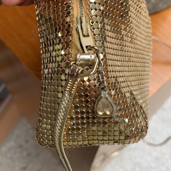 Whiting & Davis Vintage Gold Metal Crossbody Bag RARE - Picture 7 of 12